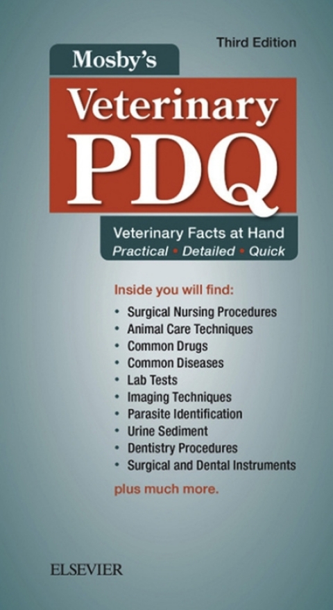 Cover image for book Mosby's Veterinary PDQ