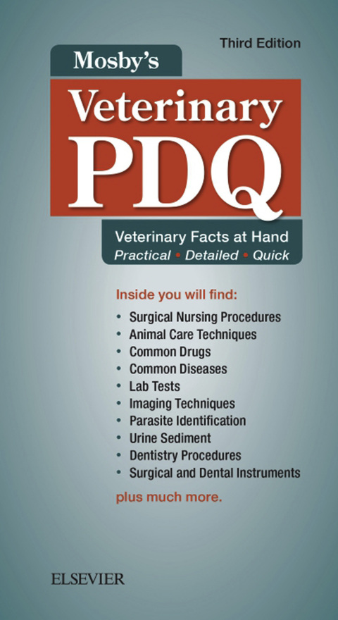 Cover image for book Mosby's Veterinary PDQ