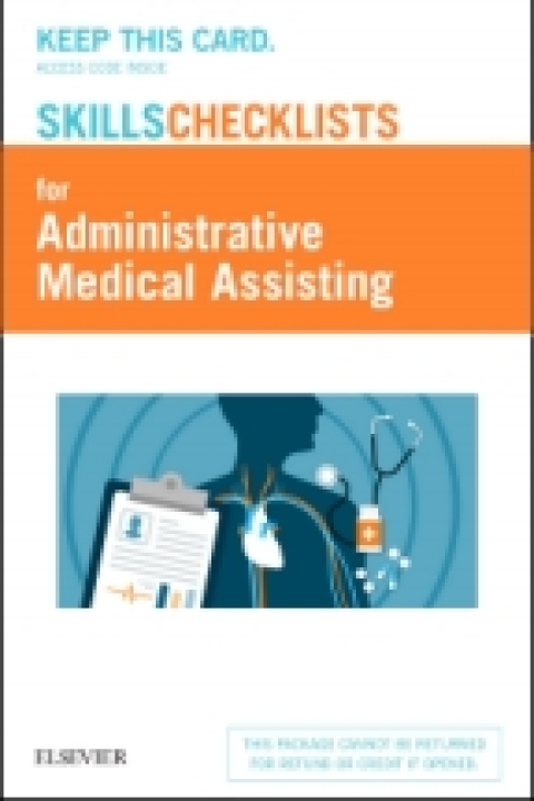 Cover image for book Elsevier's Skills Checklists for Administrative Medical Assisting