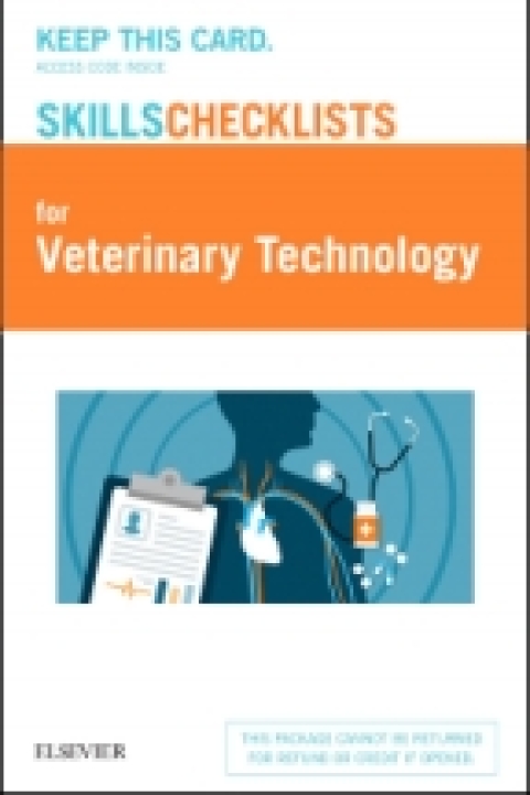 Cover image for book Elsevier's Skills Checklists for Veterinary Technology