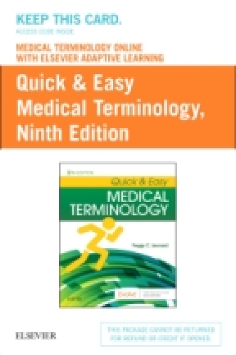Cover image for book Medical Terminology Online with Elsevier Adaptive Learning for Quick & Easy Medical Terminology