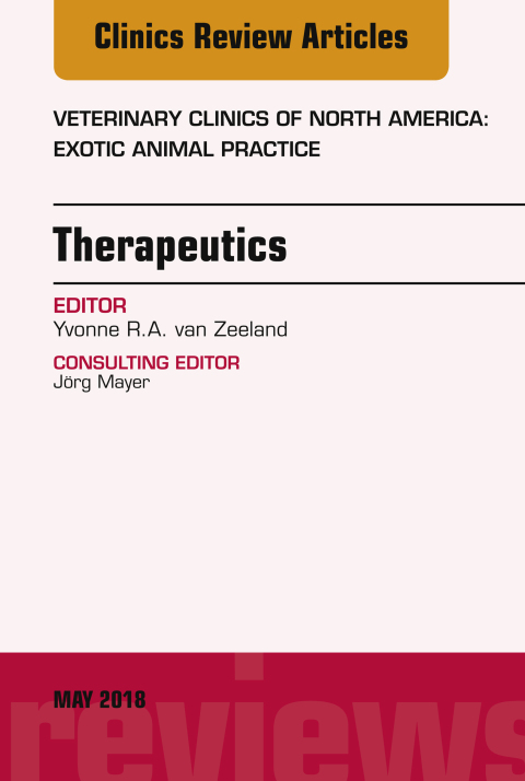 Cover image for book Therapeutics, An Issue of Veterinary Clinics of North America: Exotic Animal Practice
