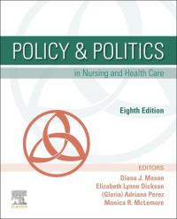 Cover image: Policy & Politics in Nursing and Health Care 8th edition 9780323554985