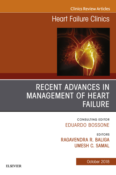 Cover image for book Recent Advances in Management of Heart Failure, An Issue of Heart Failure Clinics