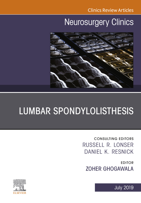 Cover image for book Lumbar Spondylolisthesis, An Issue of Neurosurgery Clinics of North America