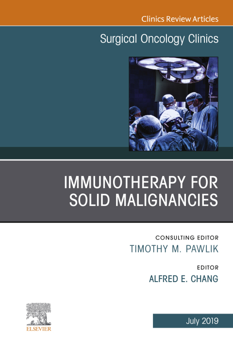 Cover image for book Immunotherapy for Solid Malignancies, An Issue of Surgical Oncology Clinics of North America