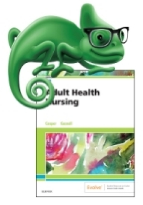 Cover image for book Elsevier Adaptive Quizzing for Adult Health Nursing