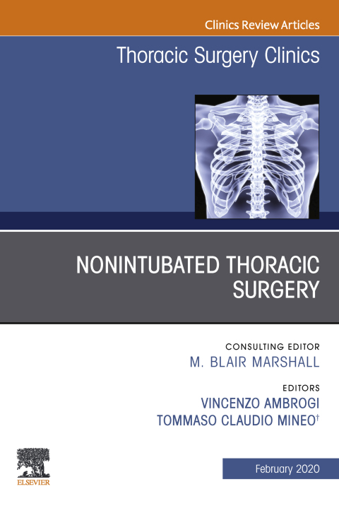 Cover image for book Nonintubated Thoracic Surgery, An Issue of Thoracic Surgery Clinics