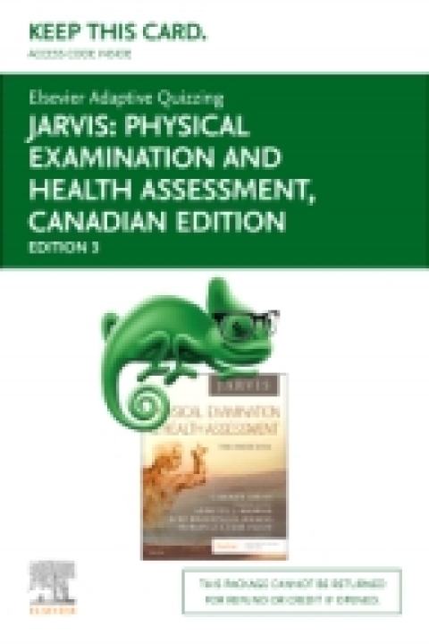 Cover image for book Elsevier Adaptive Quizzing for Physical Examination and Health Assessment (Retail Access Card), Canadian