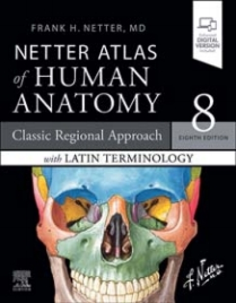 Cover image for book Netter Atlas of Human Anatomy: A Regional Approach with Latin Terminology