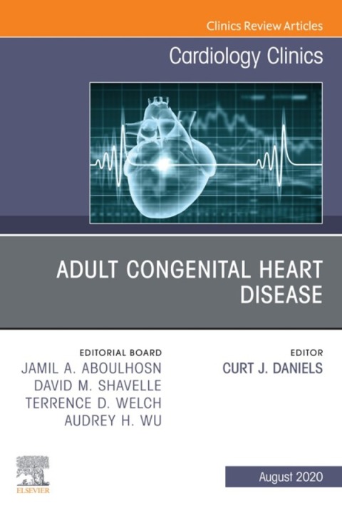 Cover image for book Adult Congenital Heart Disease, An Issue of Cardiology Clinics