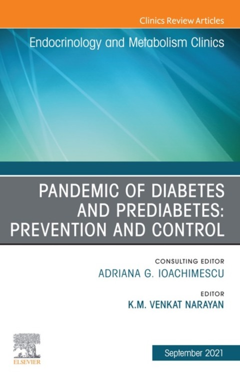 Cover image for book Pandemic of Diabetes and Prediabetes: Prevention and Control, An Issue of Endocrinology and Metabolism Clinics of North America