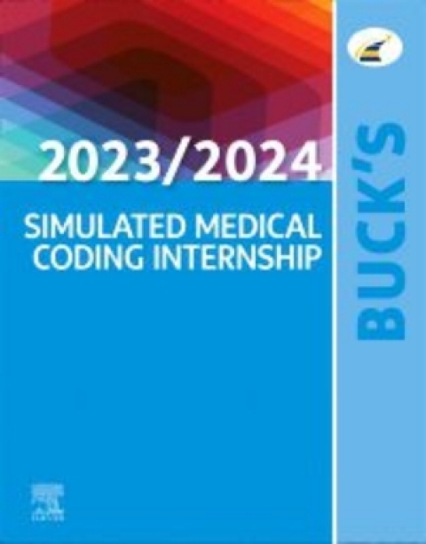 Cover image for book Buck's Simulated Medical Coding Internship 2023/2024 Edition