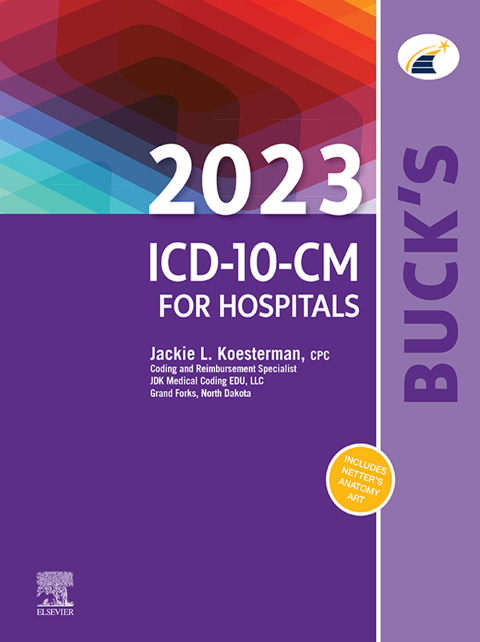 Cover image for book Buck's 2023 ICD-10-CM for Hospitals