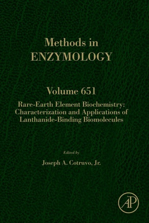 Cover image for book Rare-Earth Element Biochemistry: Characterization and Applications of Lanthanide-Binding Biomolecules