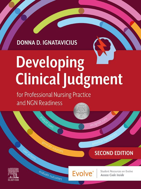 Cover image for book Developing Clinical Judgment for Professional Nursing Practice and NGN Readiness