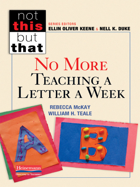 Cover image for book No More Teaching a Letter a Week