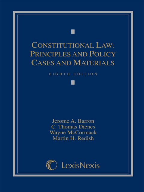 Cover image for book Constitutional Law: Principles and Policy, Cases and Materials