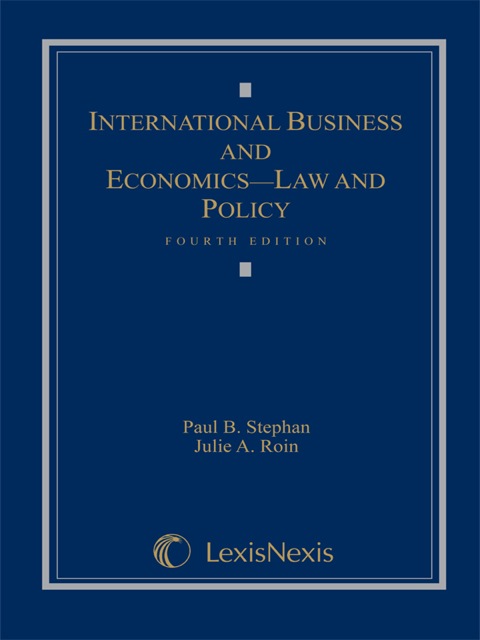 Cover image for book International Business and Economics: Law and Policy