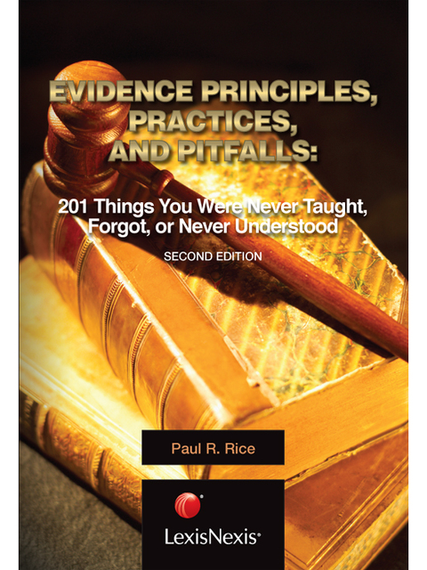 Cover image for book Evidence Principles