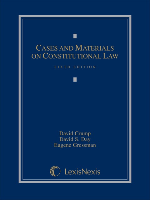 Cover image for book Cases and Materials on Constitutional Law