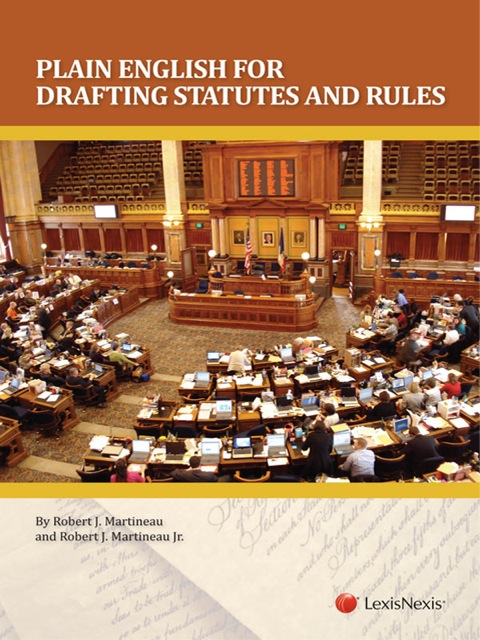 Cover image for book Plain English for Drafting Statutes and Rules (2012)