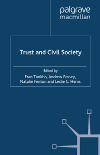 Cover image: Trust and Civil Society 1st edition 9780333981795