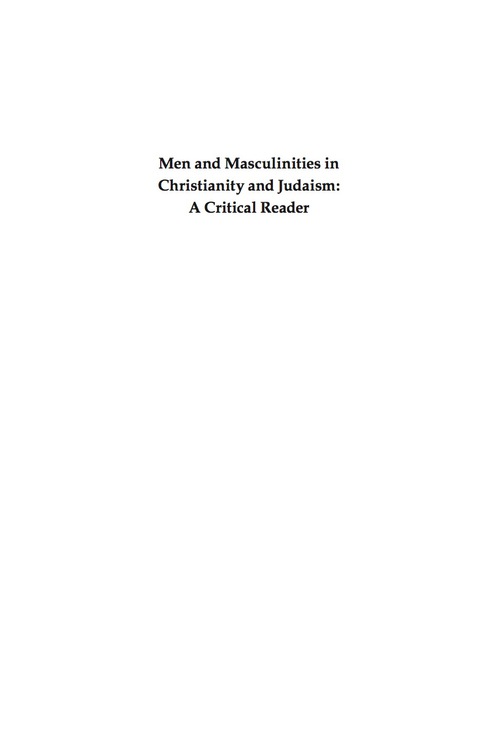 Cover image for book Men and Masculinities in Christianity and Judaism
