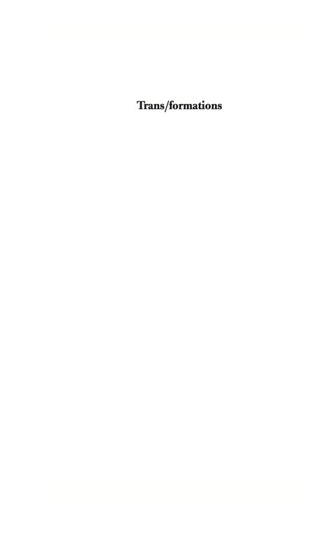 Cover image for book Trans/Formations