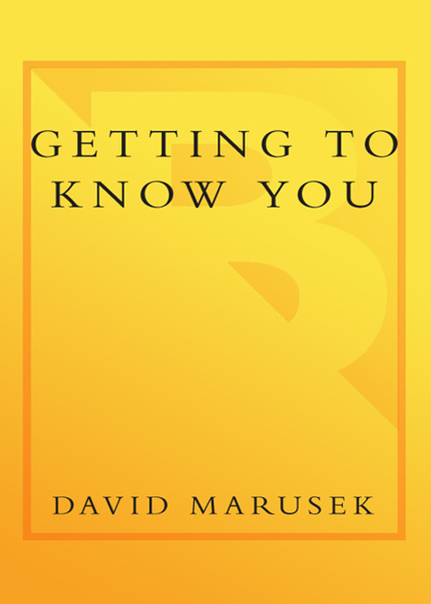 Cover image for book Getting to Know You