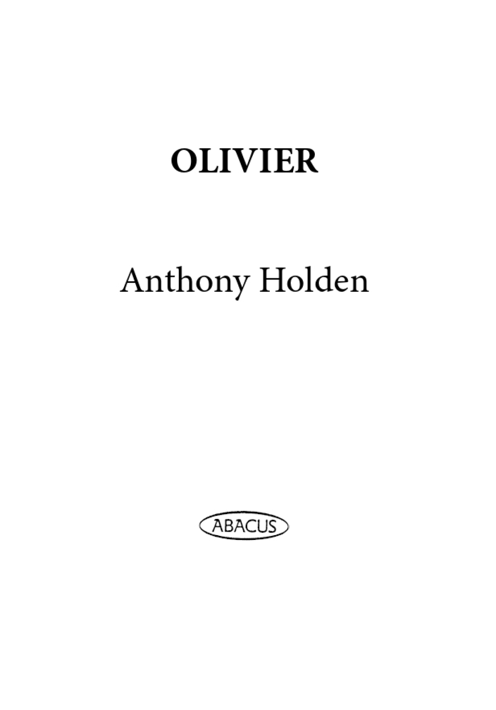 Olivier (eBook) - Anthony Holden,