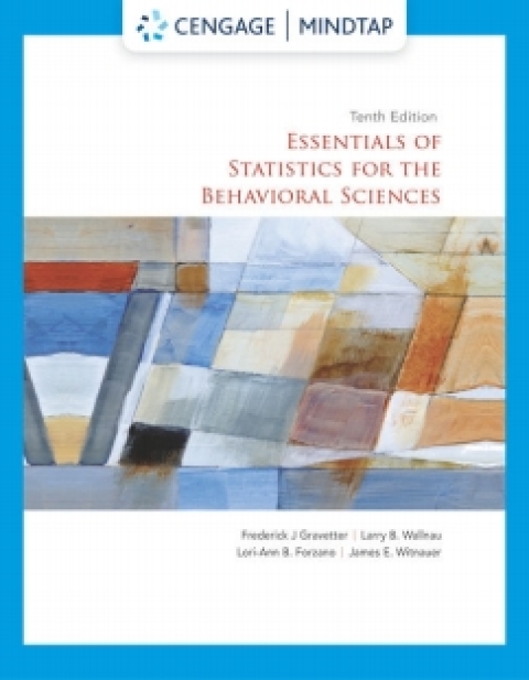 Cover image for book MindTap for Gravetter/Wallnau/Forzano/Witnauer's Essentials of Statistics for the Behavioral Sciences