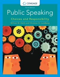 Cover image: Public Speaking: Choices and Responsibility 3rd edition 9781337900140