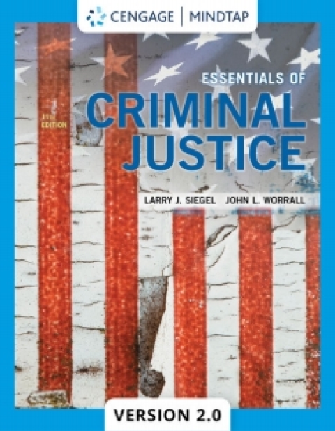Cover image for book MindTapV2.0 for Siegel/Worrall's Essentials of Criminal Justice