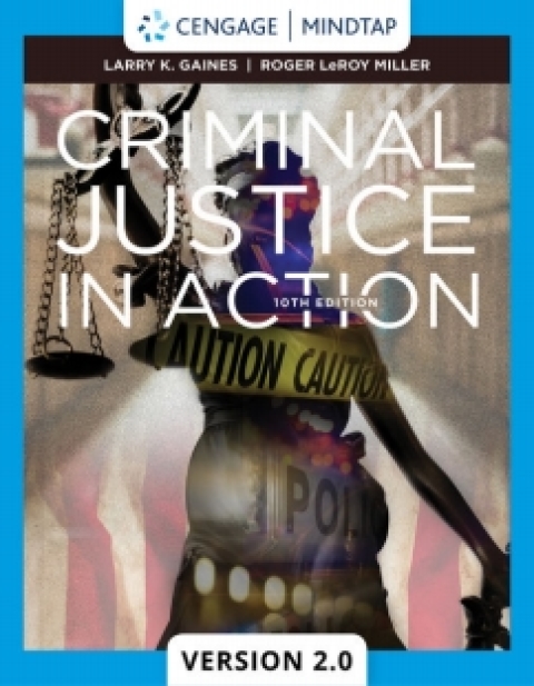 Cover image for book MindTapV2.0 for Gaines/Miller's Criminal Justice in Action