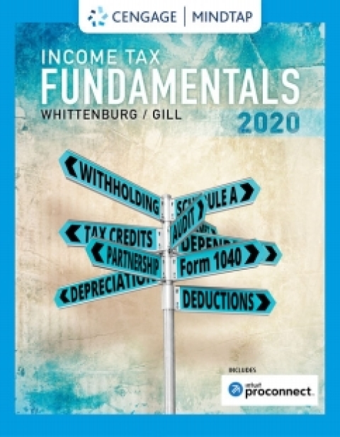Cover image for book CengageNOWv2 for Whittenburg/Altus-Buller/Gill's Income Tax Fundamentals 2020, 38th Edition [Instant Access], 2 terms