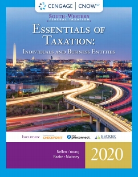 Cover image for book CengageNOWv2 for Nellen/Young/Raabe/Maloney's South-Western Federal Taxation 2020: Essentials of Taxation: Individuals and Business Entities, 23rd Edition [Instant Access], 1 term