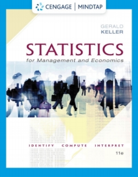 Cover image for book MindTap for Keller's Statistics for Management and Economics, 11th Edition [Instant Access], 1 term