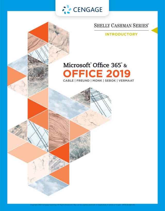 Shelly Cashman Series Microsoft Office 365 and Office 2019 Introductory