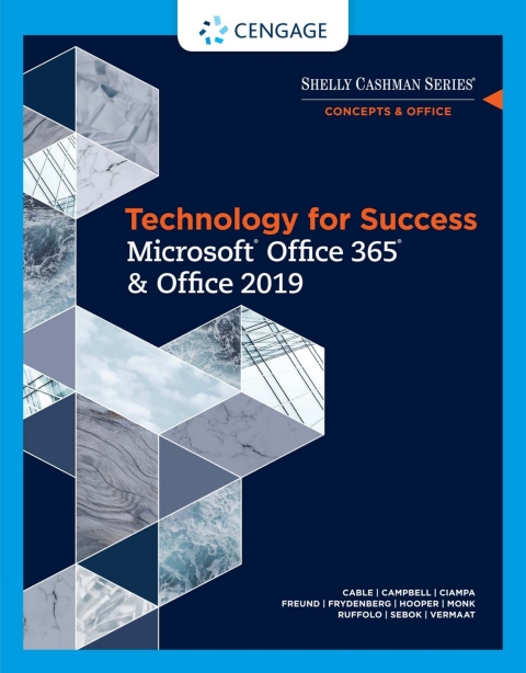 Cover image for book Technology for Success and Shelly Cashman Series Microsoft Office 365 & Office 2019