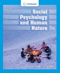 Cover image: Social Psychology and Human Nature 5th edition 9780357391280