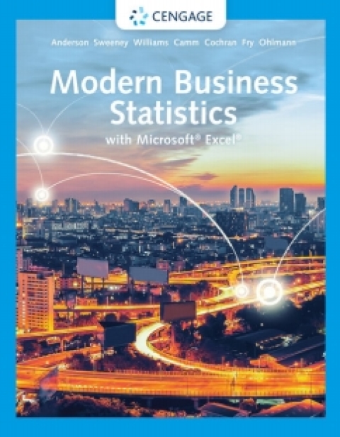 Cover image for book XLSTAT Education Edition for Anderson/Sweeney/Williams/Camm/Cochran/Fry/Ohlmann's Essentials of Modern Business Statistics with Microsoft Excel