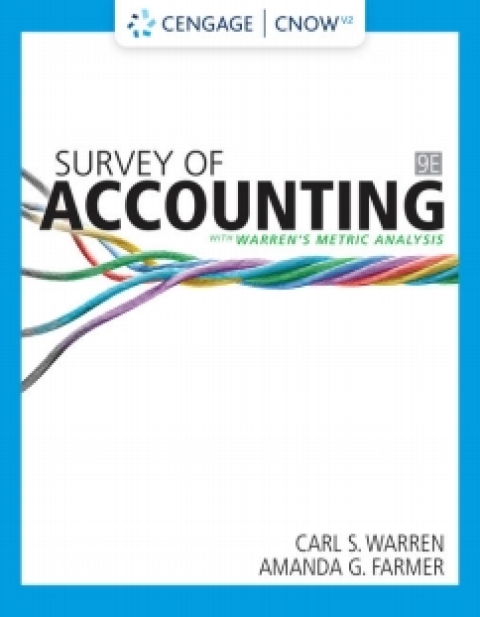 Cover image for book CengageNOWv2 for Warren/Farmer's Survey of Accounting