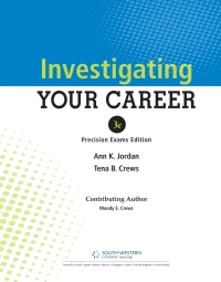 Investigating Your Career, Updated Precision Exams Edition, 3rd 3rd Edition