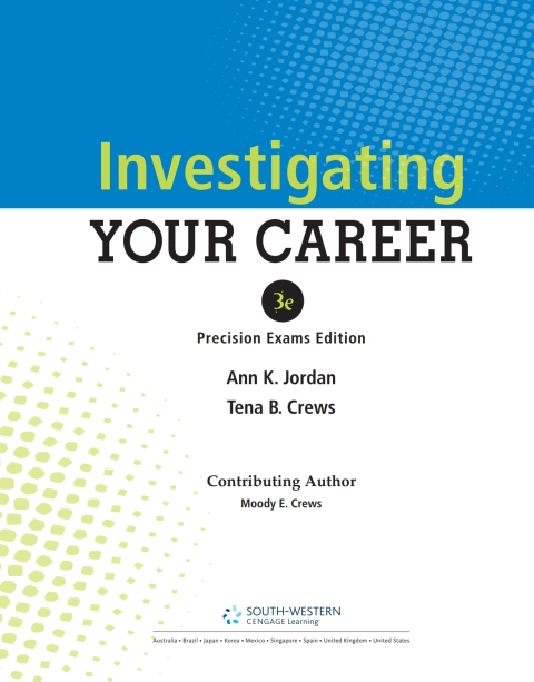 Cover image for book Investigating Your Career, Updated Precision Exams Edition, 3rd