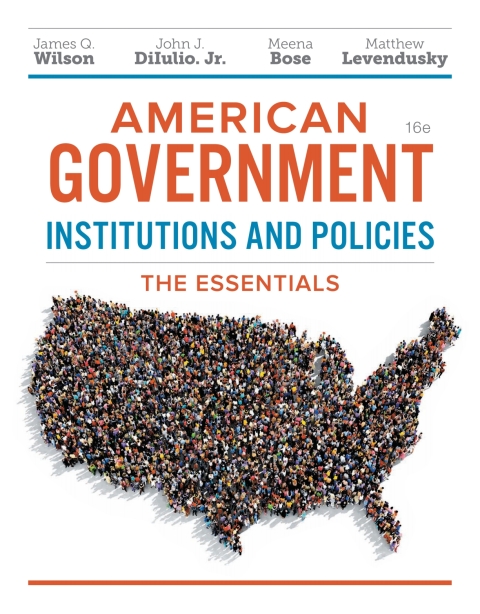 Cover image for book American Government, Essentials Edition: Institutions and Policies