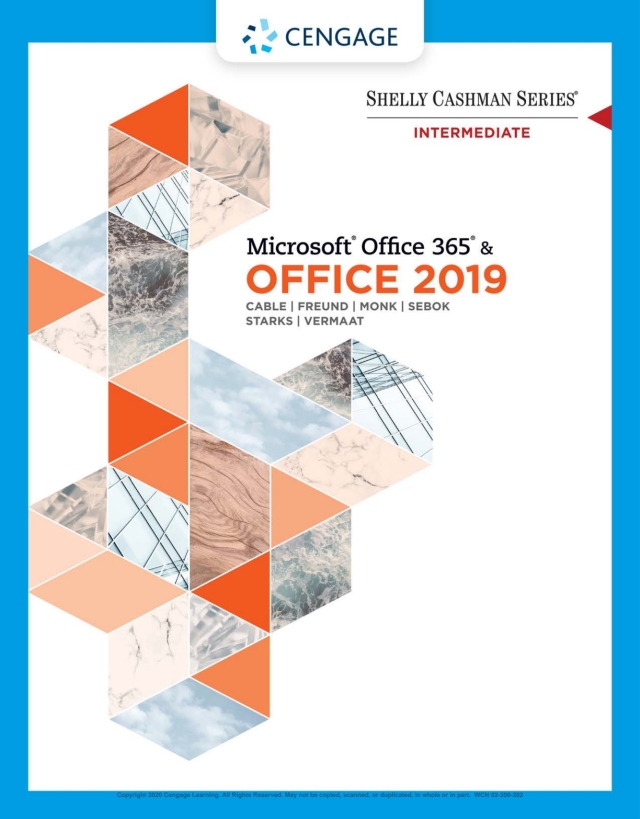 Shelly Cashman Series Microsoft Office 365 and Office 2019 Intermediate