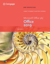 NEW PERSPECTIVES MICROSOFT OFFICE 365 AND OFFICE 2019 INTERMEDIATE