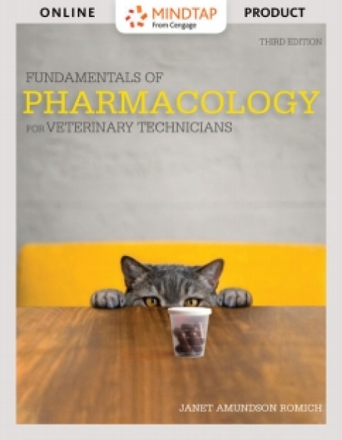 Cover image for book MindTap for Romich's Fundamentals of Pharmacology for Veterinary Technicians, 3rd Edition, [Instant Access]