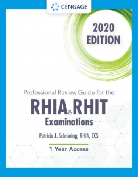 Cover image for book Schnering's Professional Review Guide Online for the RHIA and RHIT Examinations, 2020